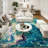 Chenille Washable Abstract Rug-1385120111
