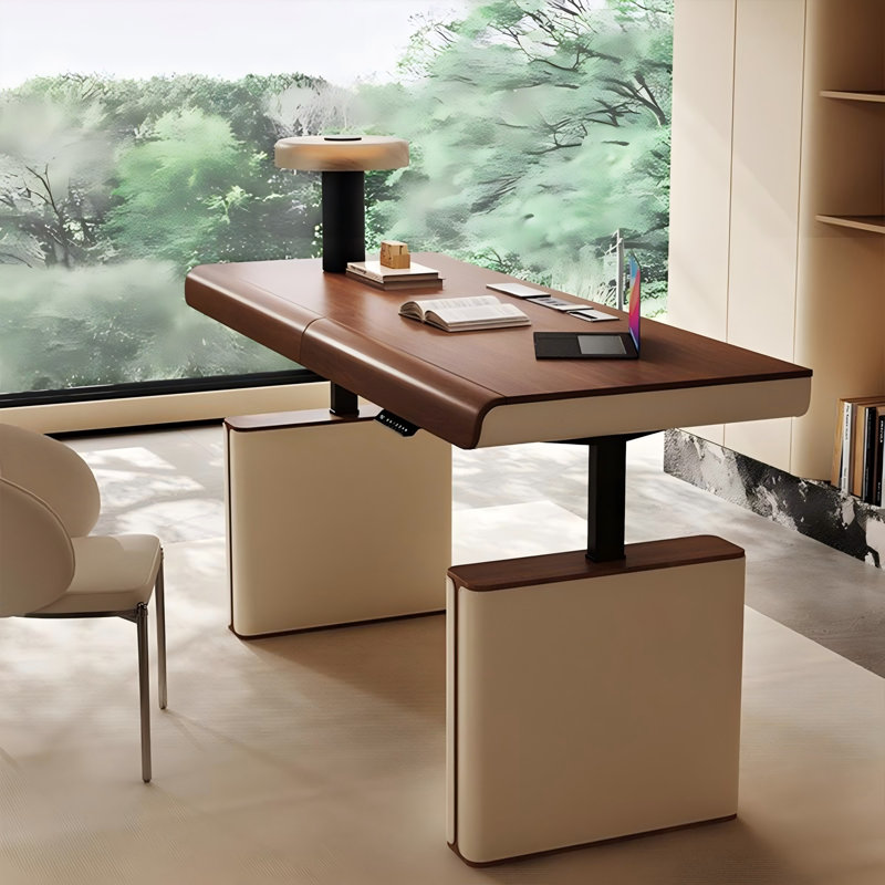 Bureau d'écriture rectangulaire à hauteur réglable 70,87 po, H 29,53 po x l 70,87 po x P 27,56 po