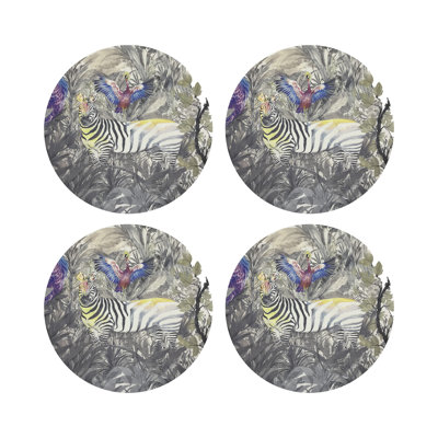 Arcadia Zebra Pebble 16" Vinyl Placemat