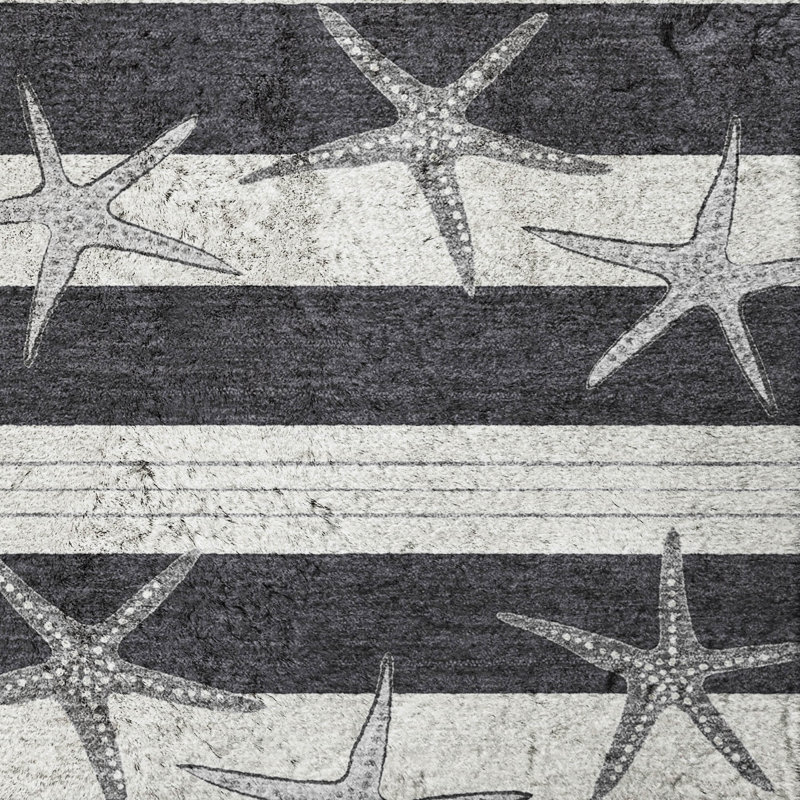 Tapis à poil long de qualité supérieure lavable à la machine Dream Star ADS191, Minuit minuit