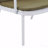 Outdoor Patio Loveseat, PP White Frame With Green Cushion-190299109-190299108
