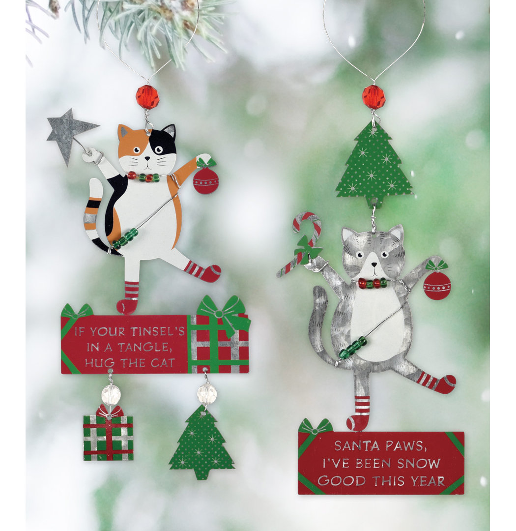 6.5'' Metal Animals Hanging Figurine Ornament The Holiday Aisle®