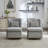 Set Of 2,25.2"w 360° Swivel Barrel Chair In Luxurious Chenille Fabric - Modern Accent Seating For Living Room, Bedroom, Or Home Office-1261305698