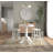 Classic White 30" Round Bar Table with Space-Saving Pedestal Design-2089458313
