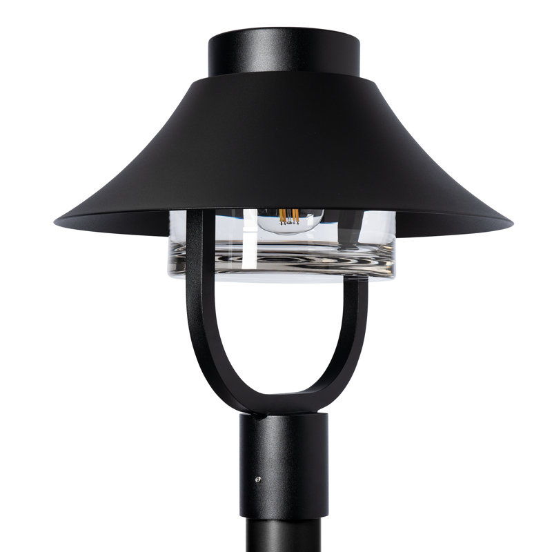 Stowe Outdoor Lantern Post Light, Coastal Burnished Steel