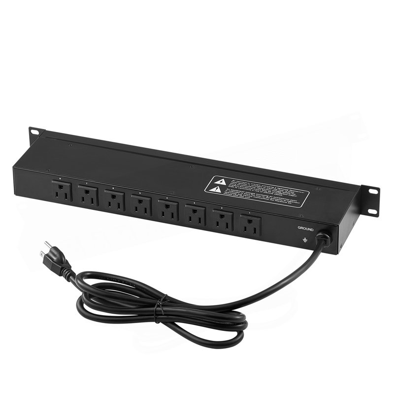 Protection contre les surtensions 19 "1U PDU 8 prises