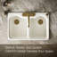 Hartland 33" L x 22" W x 9-5/8" Double Basin Drop-In Kitchen Sink-4095172-19195533