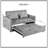 Convertible Sofa Bed, 3-In-1 Pull Out Couch With Reclining Backrest And Pillows, Full Sleeper Loveseat For Living Room, Home Or Office