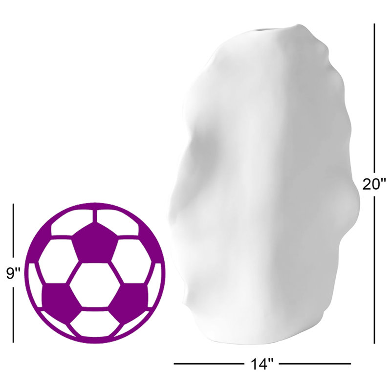 Kelp Vase-Matte White-Tall