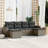 Vidaxl Garden Sofa Set Gray PE Rattan