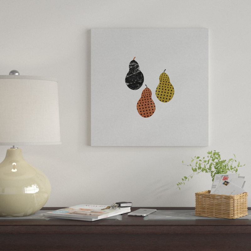 «Scandi Pears», impression sur toile, H 48 po x l 48 po x P 1,5 po, Toile tendue, Pas de tapis