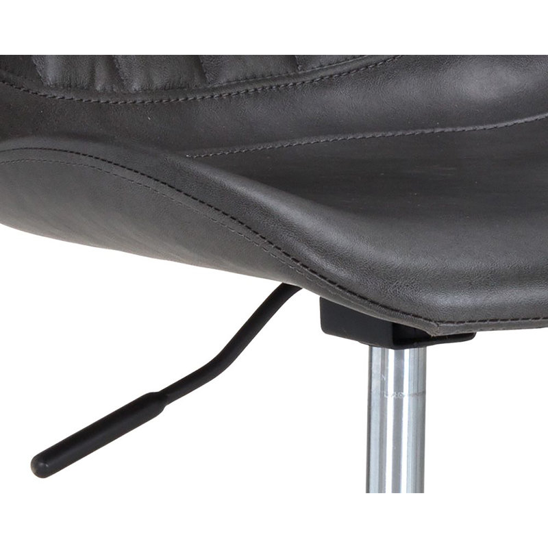 Arabella Swivel Task Chair, Dark Gray