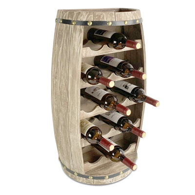 Global Alexander Wooden Barrel Wine Rack by One Allium Way