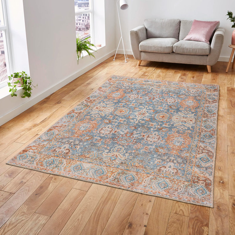 Tapis en coton Latryce, Rectangle 2 pi 6 po x 4 pi 11 po