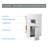 Chrome Alloy Luxury Single Handle Double Spray Head 10-Inch Wall-Mounted Square Shower Head With Handheld Shower Head-116726842
