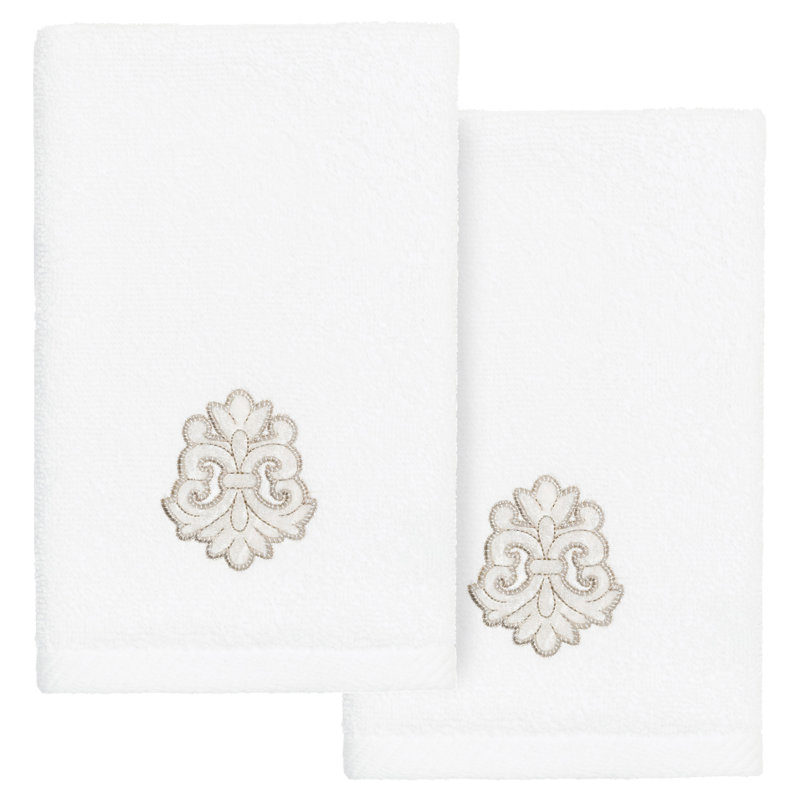  1 Turkish Cotton Fingertip Towel, White