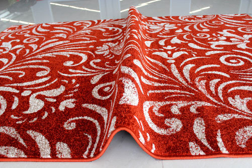 Tapis terre cuite area, 7 pi 11 po x 9 pi 10 po