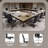 Dumond Modern Y-Stitched Executive Chair – Leather Ribbed Office Chair with Chrome Steel Base – Ergonomic Mid-Century Swivel Task Chair-68074404