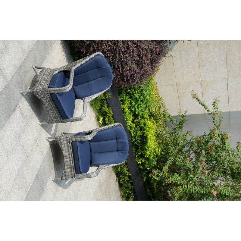 Chaise de patio avec coussin Iyman, Gris, Île Seymour Nord, Galapagos