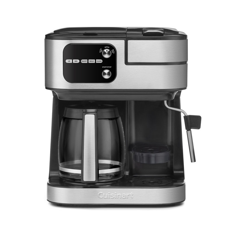 Cuisinart Coffee Center Barista Bar 4-in-1 Coffeemaker, Single-Serve Coffee, Espresso & Nespresso Capsule Compatible, 12 cups