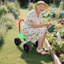 Tabouret de jardin pliable à hauteur ajustable-115761290