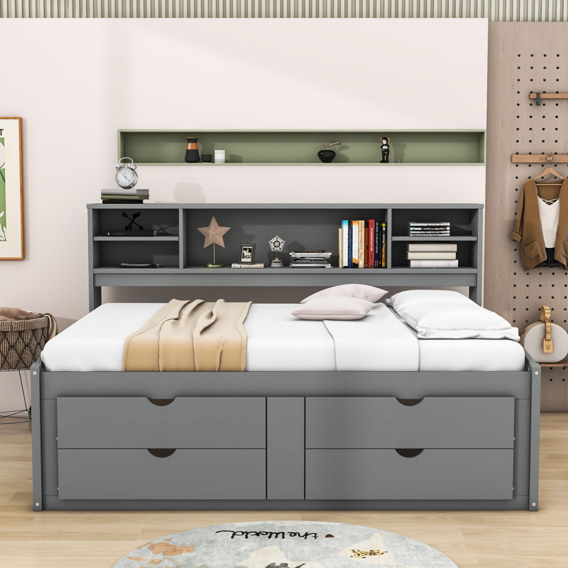 Lit de jour double Naja, Gris