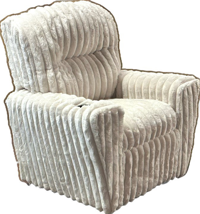 Clarkedale Upholstered Recliner, Cream
