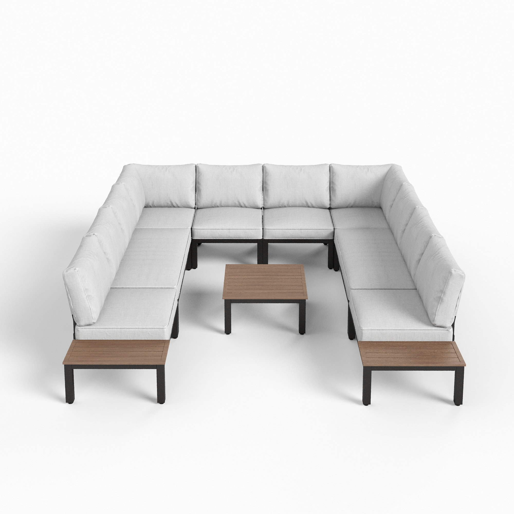 Latitude Run 10 Person Sectional Seating Group Wayfair