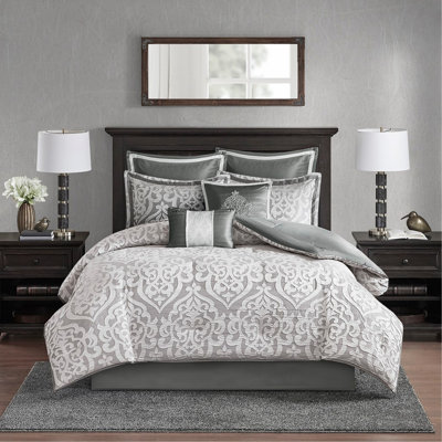 Ensemble d'édredon 8 pièces jacquard
