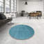 Tapis de zone bleu contemporain-2026822274