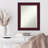 Jermall Solid Wood Rectangle Wall Mirror