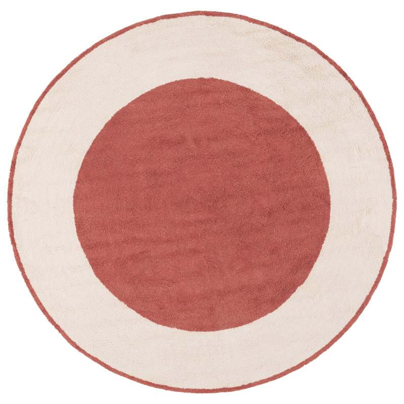 Sirkka Handtufted Recycled Cotton Machine Washable Rug, Round 6'