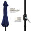 Charlean 269cm Tilt Parasol-980742607