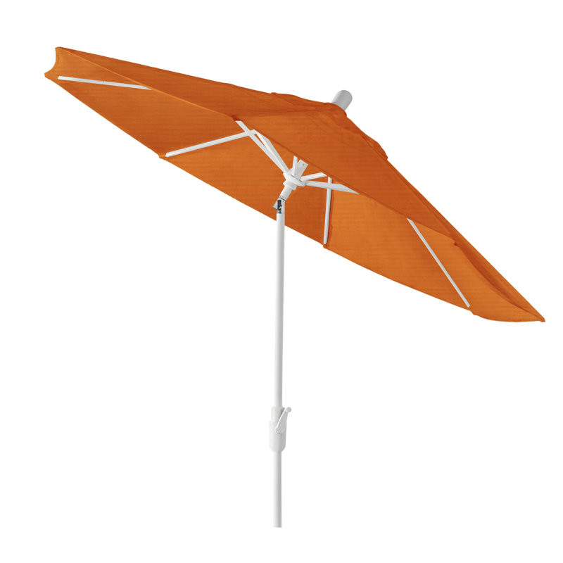 Parasol de marché Sunbrella 9 'Jericho, Sable blanc, Toile Sunbrella® toscan