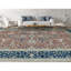 Hand-Knotted High-Quality Rust and Blue Area Rug