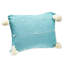  Housse de coussin rectangulaire bleue