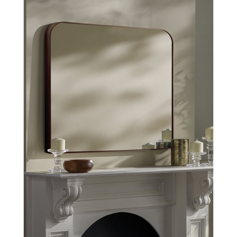 Essence Full Length Mirror, 35" x 36", Dark Walnut