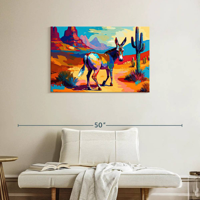 Brampt Southwestern Donkey, 24" H x 36" W