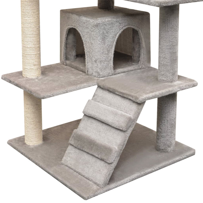 Drake 124.8cm H Cat Tree, Grey/Beige