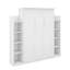 Lit escamotable double avec tablettes et DEL