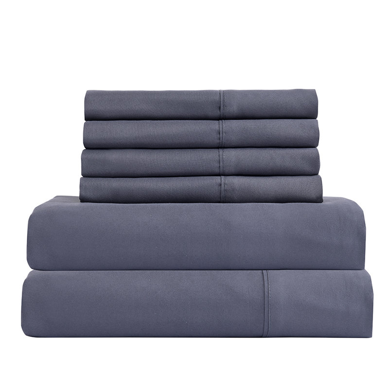 Microfiber Sheet Set, Twin, Dark Gray