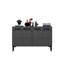 Console moderne, anthracite, 47,2 po x 11,8 po x 29,5 po | 100% panneau de particules enduit de mélamine, épaisseur: 0,7 pouce | Pieds en PVC d'une hauteur de 5,9 pouces | Élégant et fonctionnel pour le salon ou le vestibule