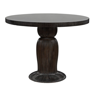 Portobello Mahogany Round Solid Wood Base Dining Table