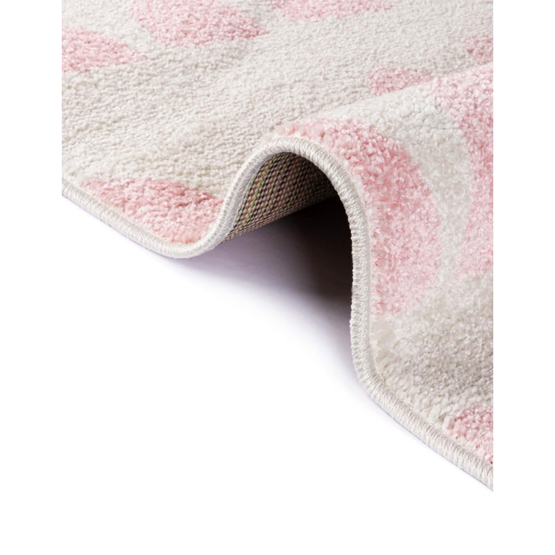  Tapis pour enfant Hillow Whimsy, Rose, Rectangle 2 pi 2 po x 3 pi 1 po