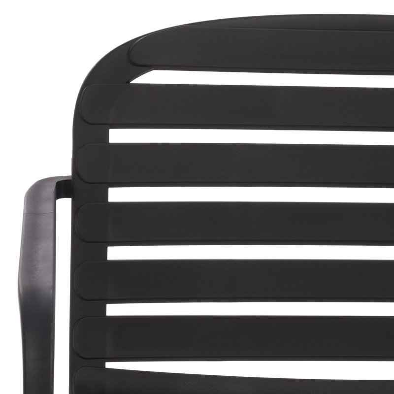 Thompson Outdoor Conversation Set, Black