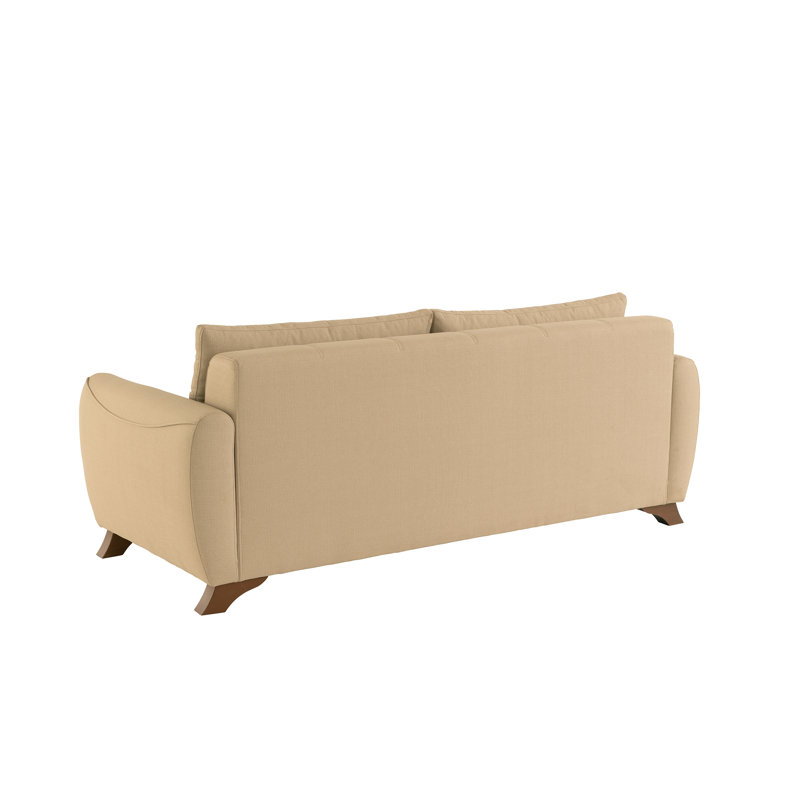 Dorecht 3 Seater Linen Blend Sofa, Beige