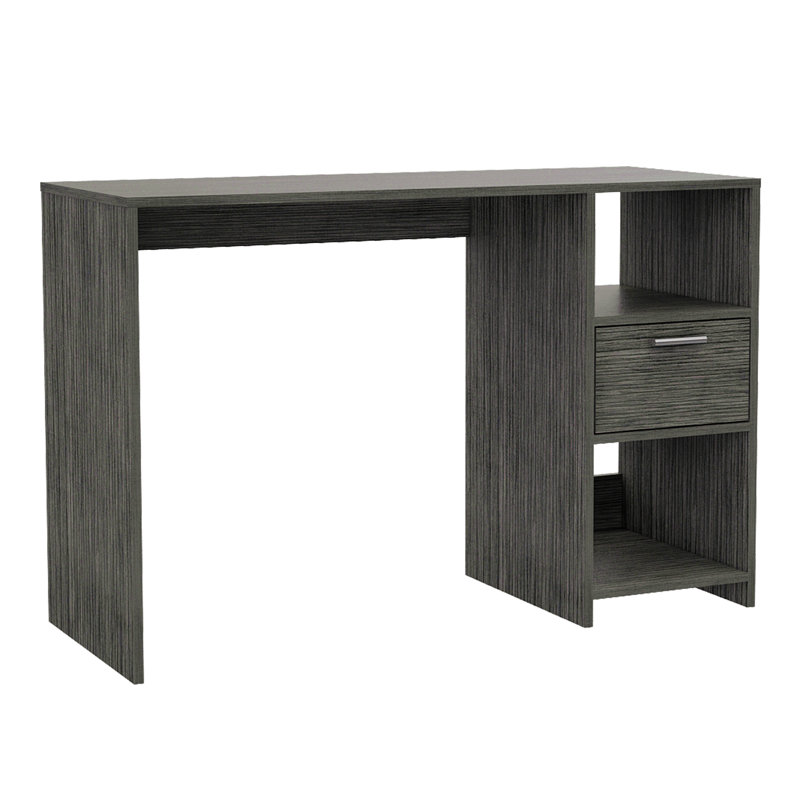 Bureau d'ordinateur, un tiroir, deux tablettes