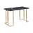Vladamar Faux Marble Steel Writing Desk with Built-In Electrical Outlet-1589618411