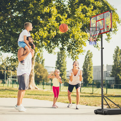 Kids Basketball Hoop Outdoor 4.82-8.53ft Adjustable