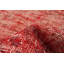 Tapis décoratif en laine rouge de conception unique 6 pi 1 po x 9 pi 10 po noué à la main